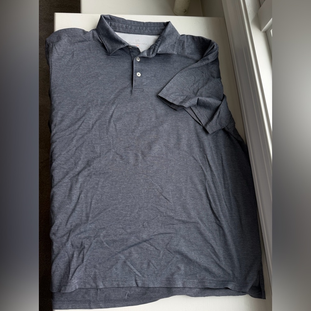 Southern Tide Mens Grey Angler Performance Polo Nine Iron Gray sz XXL